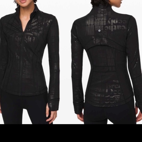 lululemon athletica Jackets & Blazers - LULULEMON Define Jacket 4 20YR Manifesto Foil Black. NWOT.